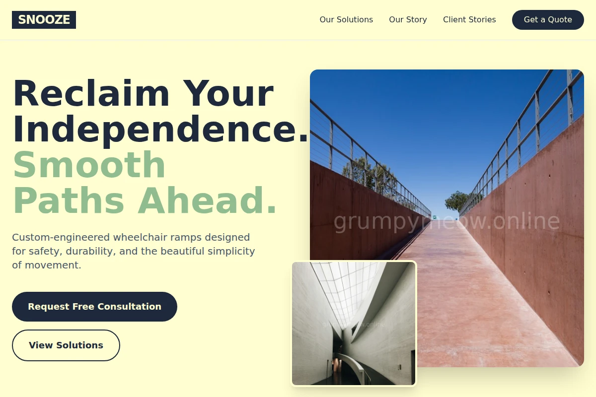 Snooze Wheelchair Ramp