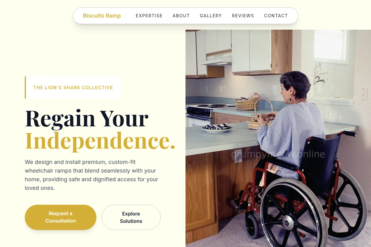 Biscuits Wheelchair Ramp