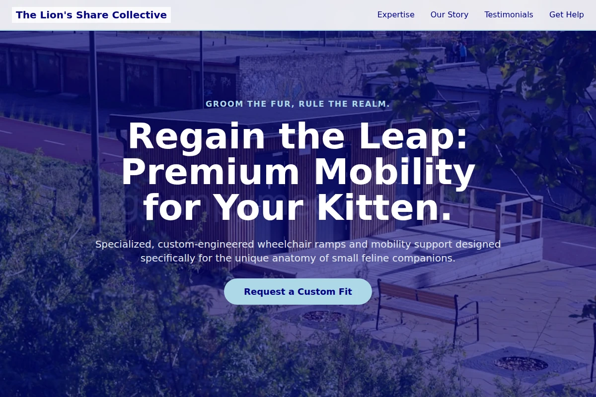 Kitten Wheelchair Ramp