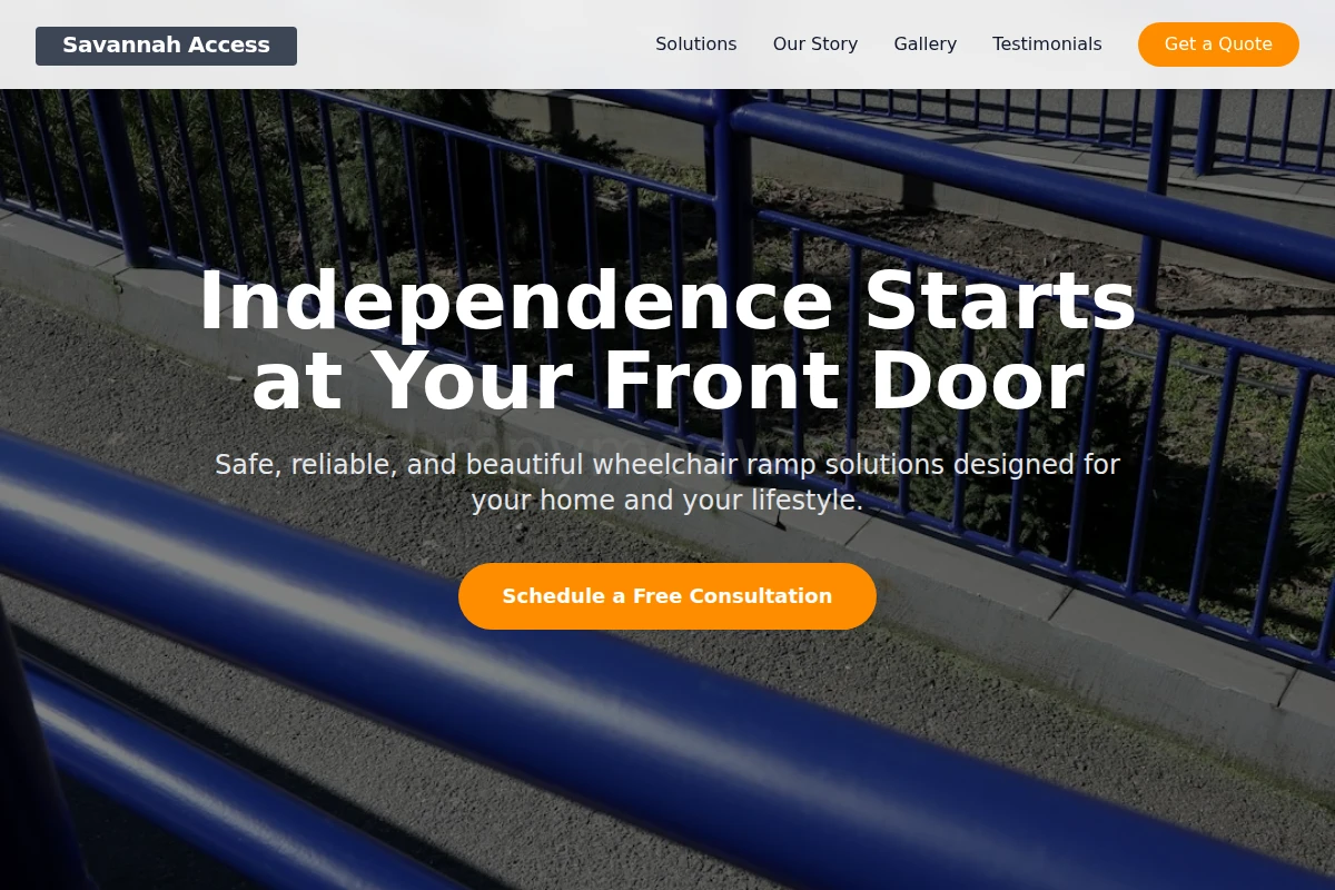 Savannah Wheelchair Ramp