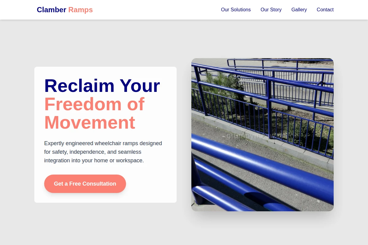 Clamber Wheelchair Ramp